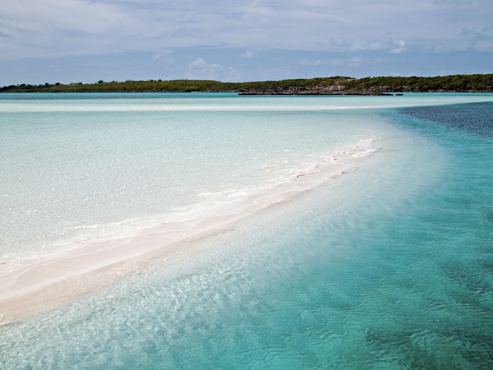 Sandbank bei Pigeon Cay, Great Exuma, Bahamas