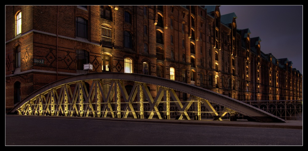 Sandbrücke in der Hamburger Speicherstadt