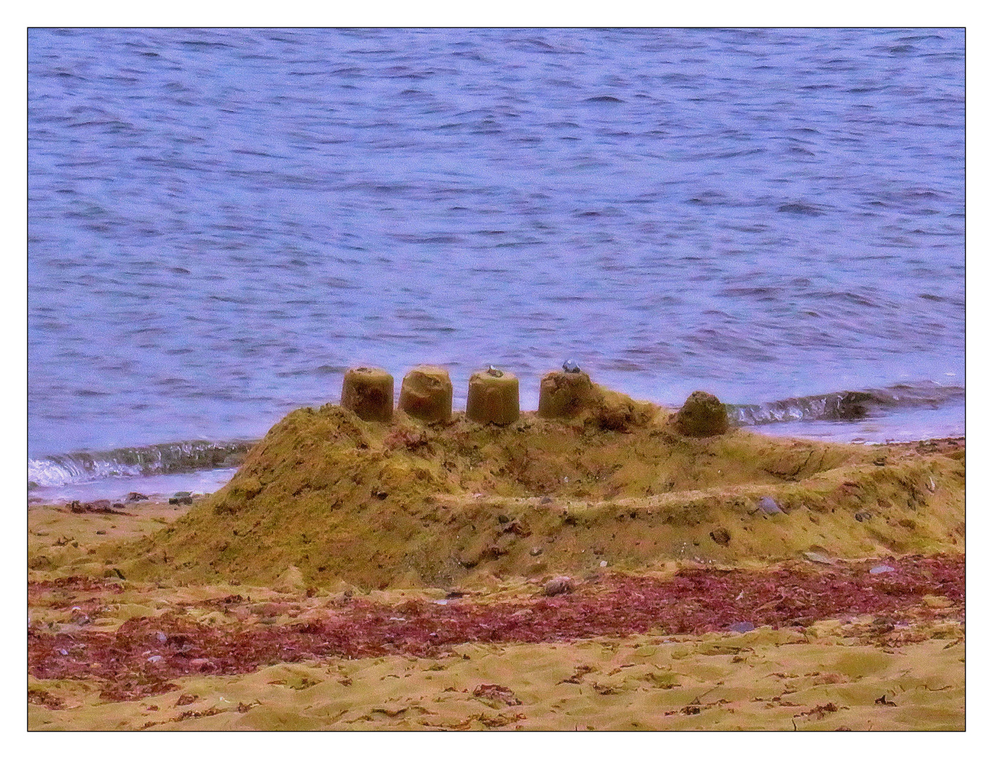 Sandburg mit Türmchen