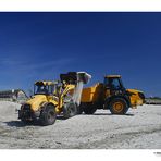 Sandburgen bauen in großem Stil