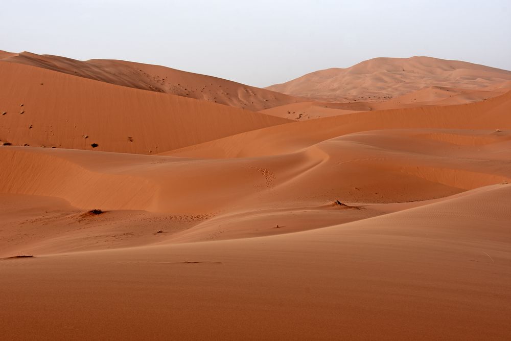 Sanddünen im Erg Chebbi im Süden von Marokko