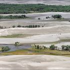 sanddünen im flussbett des shyok