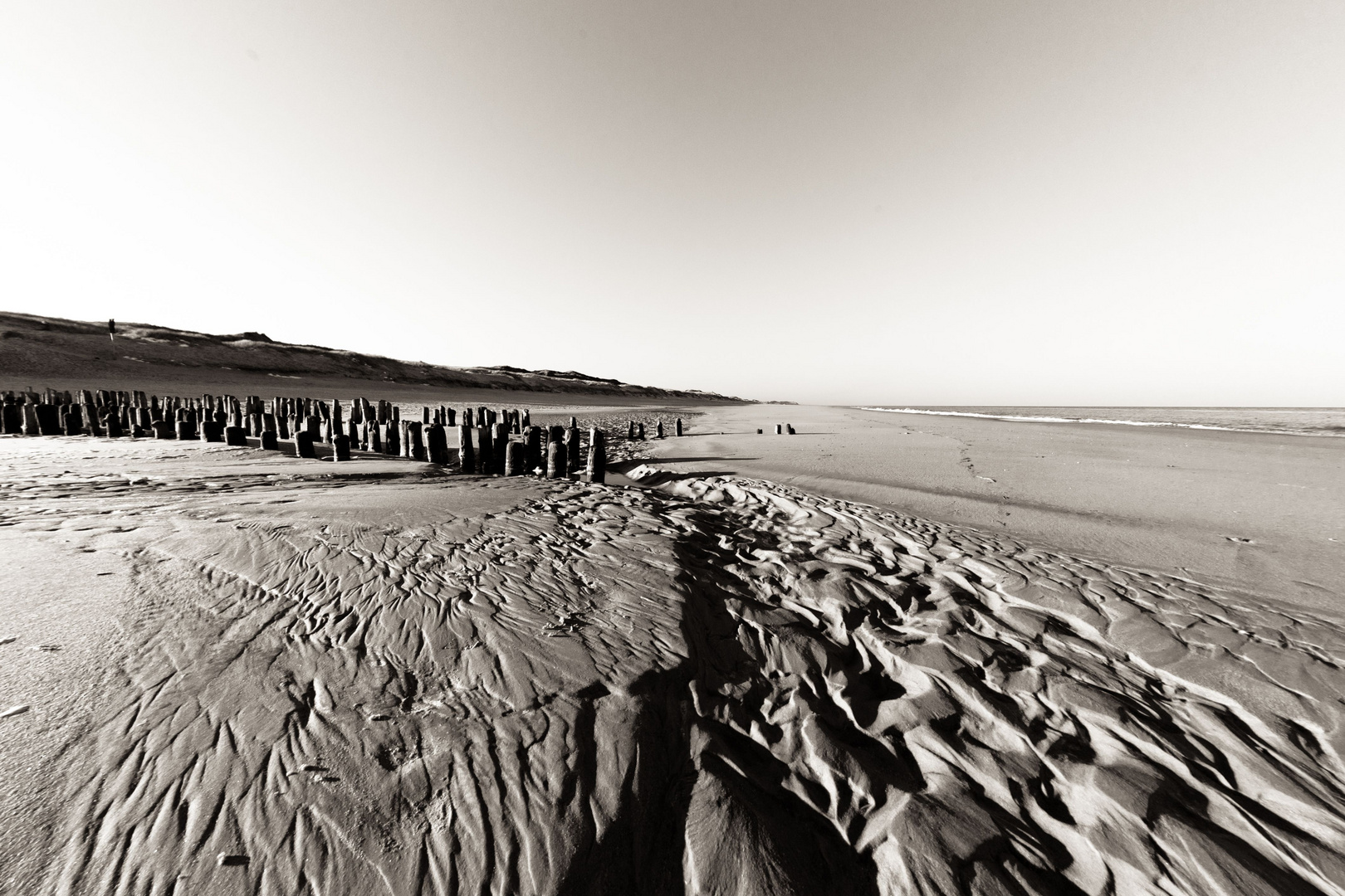 Sandformation am Strand