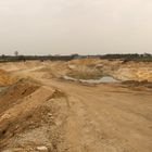 Sandgewinnung im Tagebau direkt am Flugplatz Schwarze Heide in Kirchhellen (3)