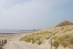 Sandiger Weg führt an die Nordsee