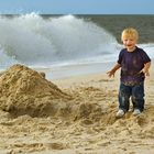 Sandkasten mit Wasseranschluß