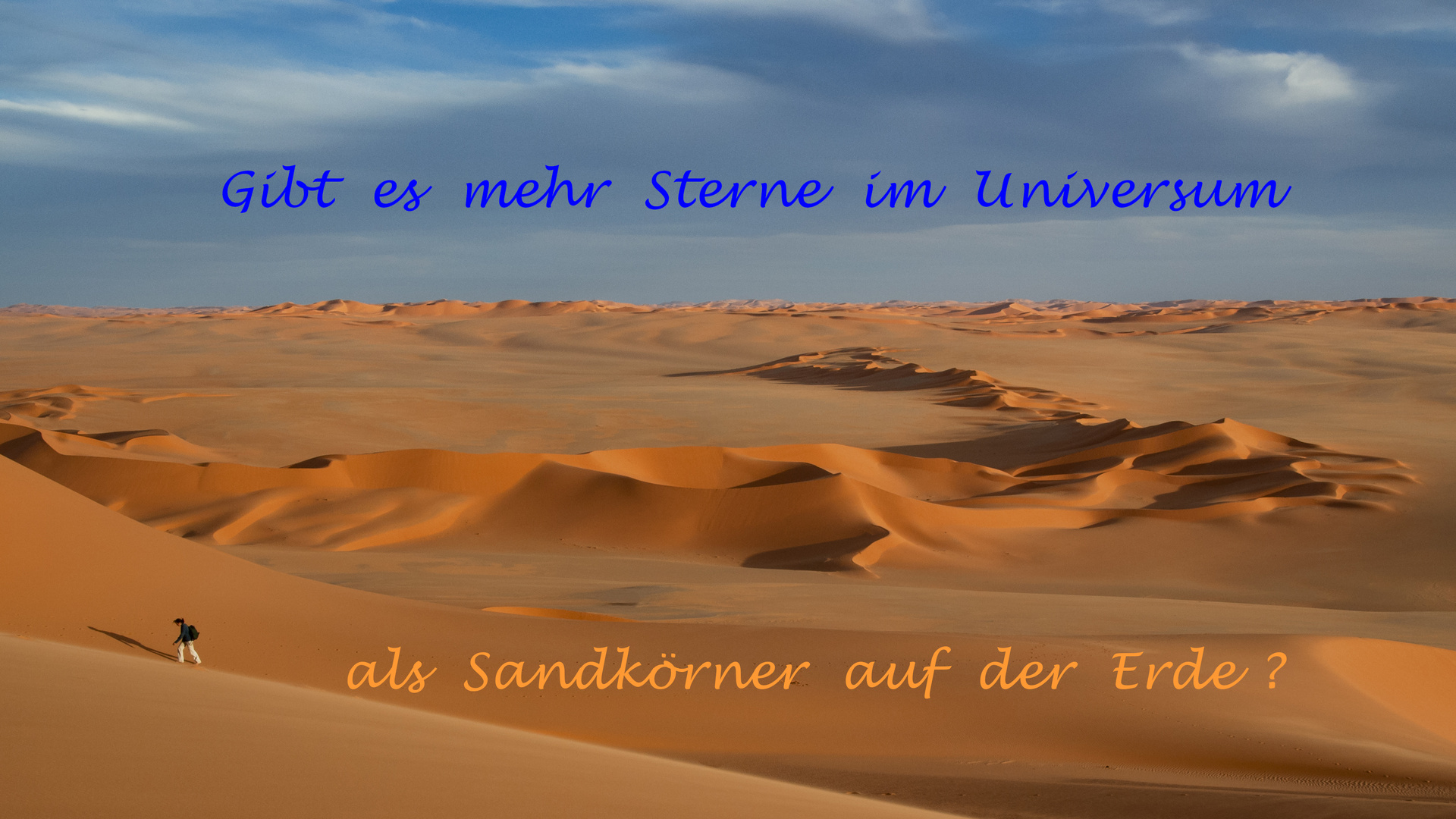 Sandkörner oder Sterne