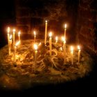 Sandmuschel mit Kerzen- St. Severin (Keitum)- Sylt