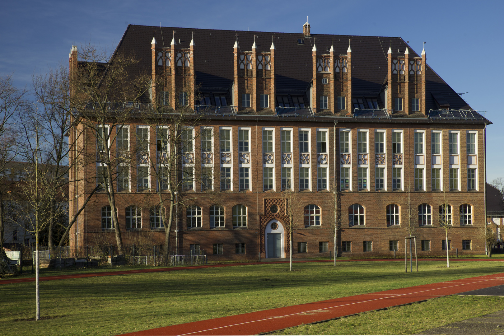 Sandower Oberschule(Rückseite), jetzt Carl-Blechen-Grundschule