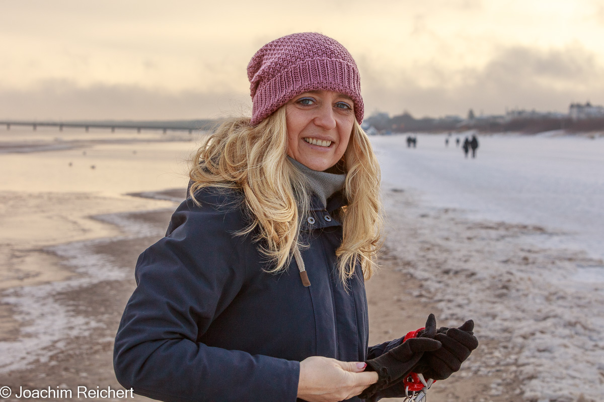 Sandra am Strand von Heringsdorf