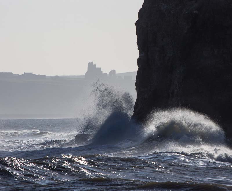 Sandsend Ness and Whitby, North Yorkshire, England