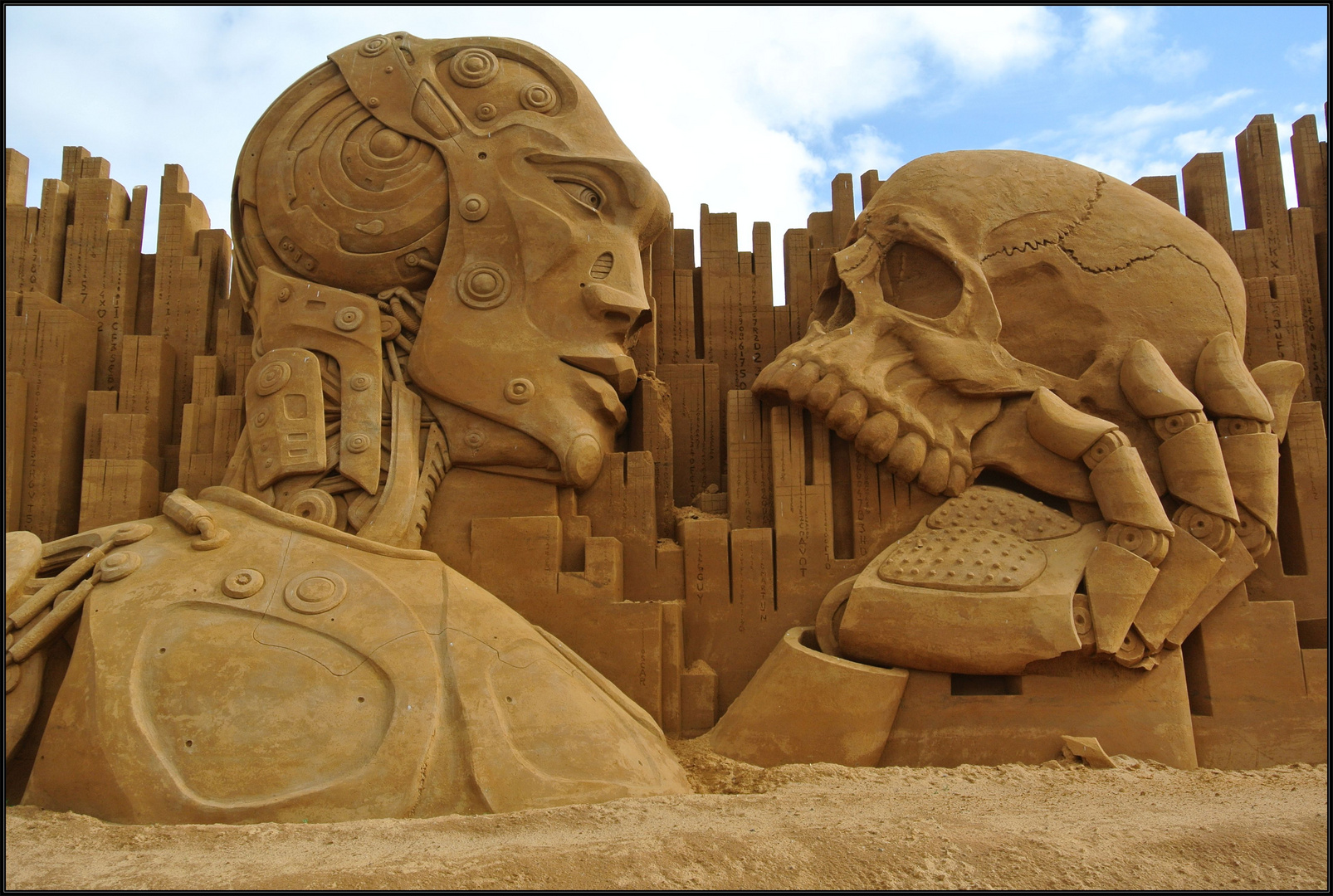 Sandskulptur aus Dänemark