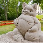 Sandskulptur "blühendes Barock" im Schloßgarten Ludwigsburg