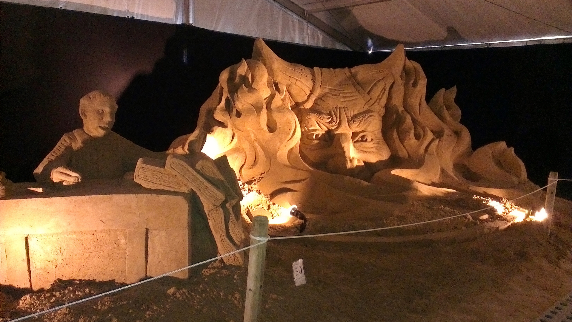 Sandskulptur "Faust"