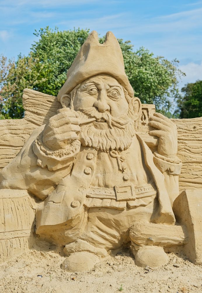 Sandskulptur in Peenemünde