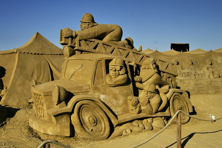 Sandskulptur in Travemünde