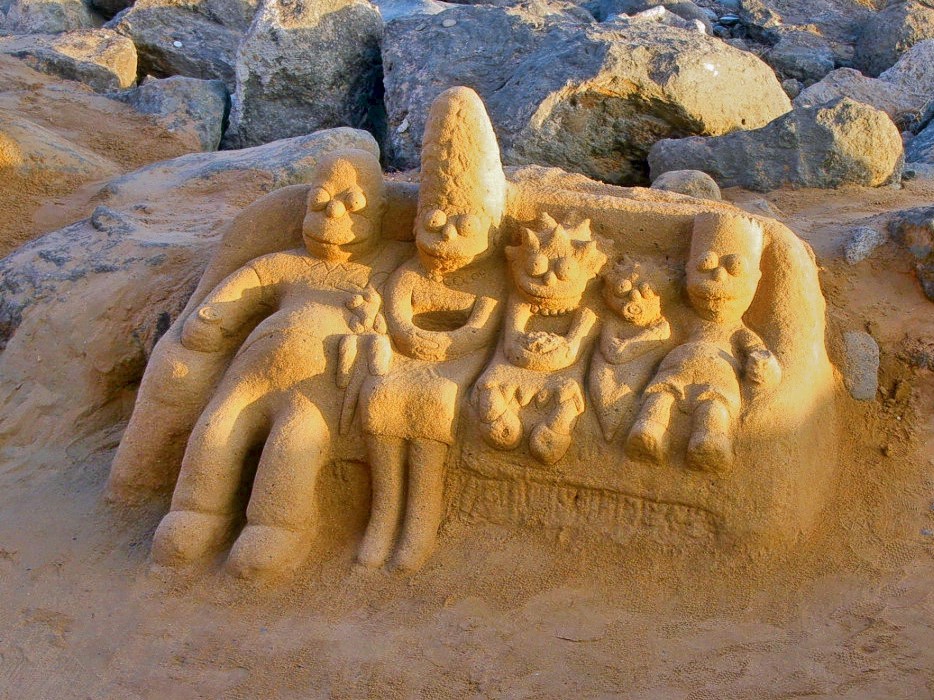 Sandskulptur, Maspalomas, Gran Canaria