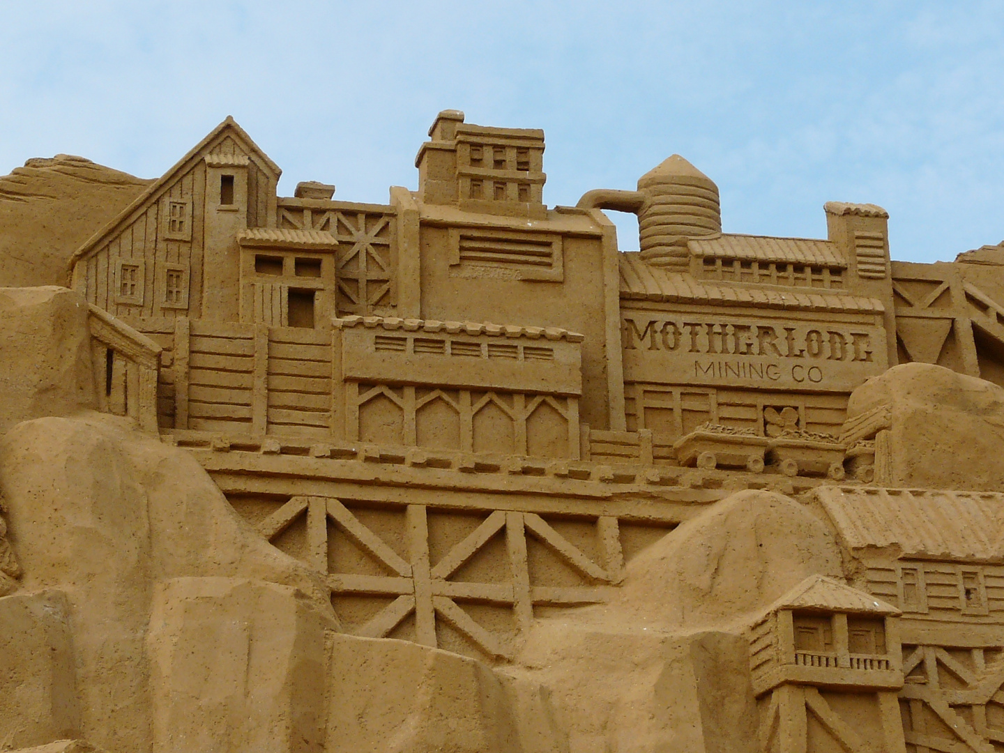 Sandskulptur "Western City"