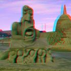 Sandskulptur1 -3D Ana-rot/cyan-