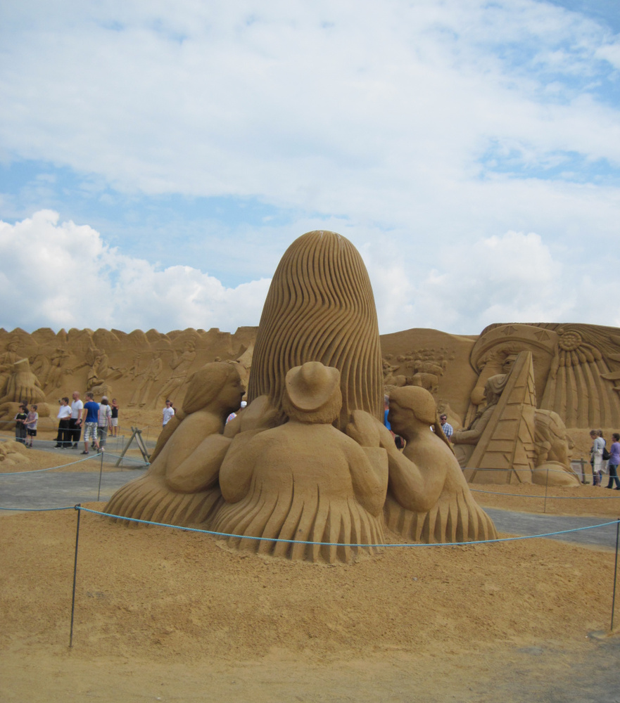 Sandskulpturen Festival in Søndervig bei Ringkøbing 25.07.2013