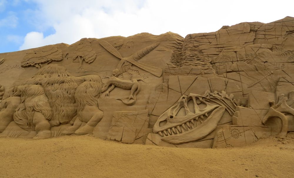 Sandskulpturen in Dänemark