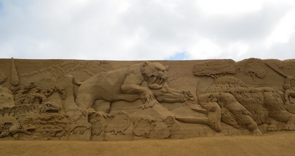 Sandskulpturen in Dänemark