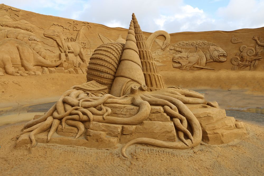 Sandskulpturen in Dänemark