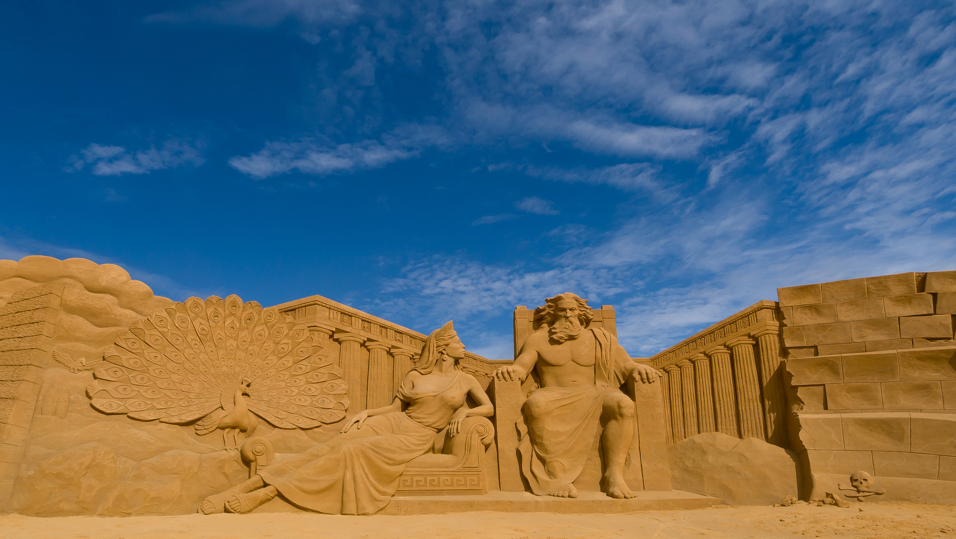 Sandskulpturenfestival Søndervig/ Dänemark  - Zeus und Hera