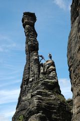 Sandstein Klettern im Bielatal