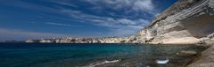 [ … Sandsteinklippen bei Bonifacio ]