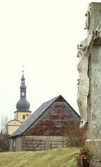 Sandsteinkruzifix in Ostheim im Haßgau ...