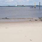 Sandstrand an der Elbe