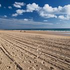 Sandstrand mit Spuren Costa de la Luz