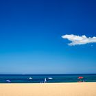 Sandstrand mit Wolke