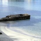 Sandstrand und Schatten