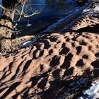 Sandstrand, von der Natur geformt