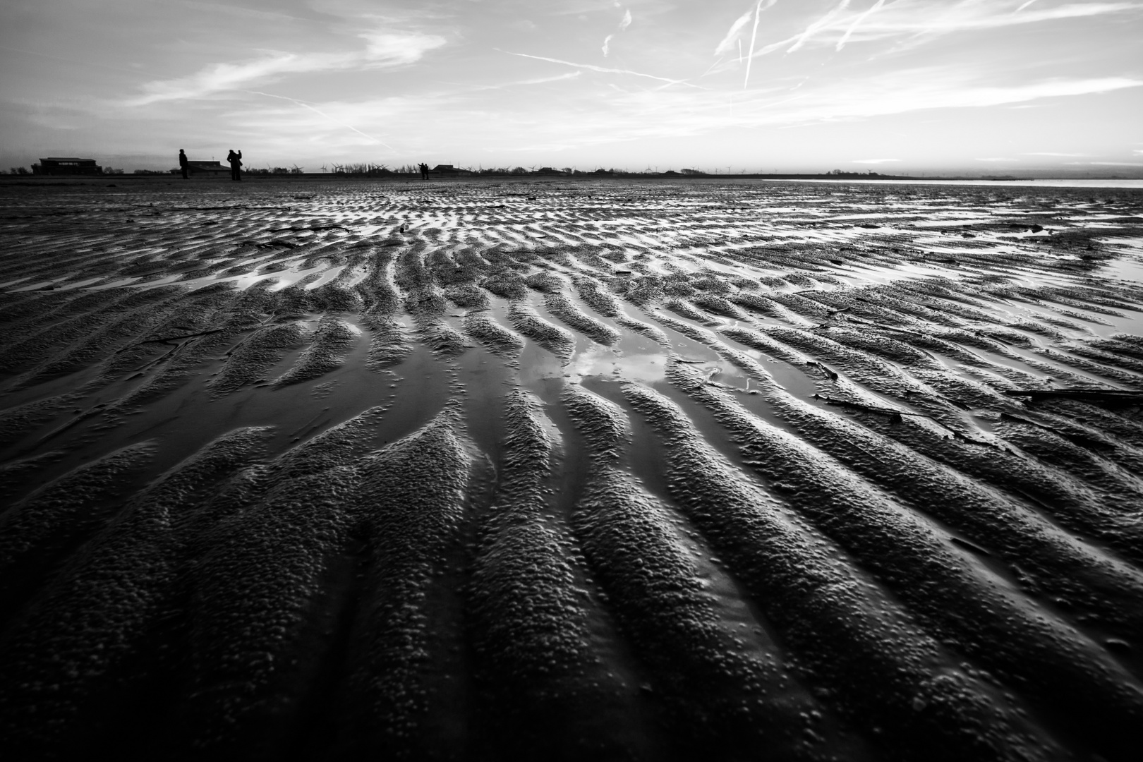 Sandstrukturen am Nordseestrand