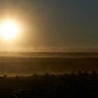 Sandstürmchen im Sonnenuntergang