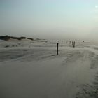 Sandsturm am Strand