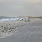 Sandsturm am Strand