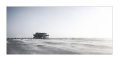 Sandsturm am Strand von St. Peter Ording