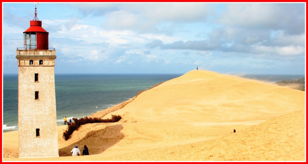 Sandsturm am versunkenen Leuchtturm