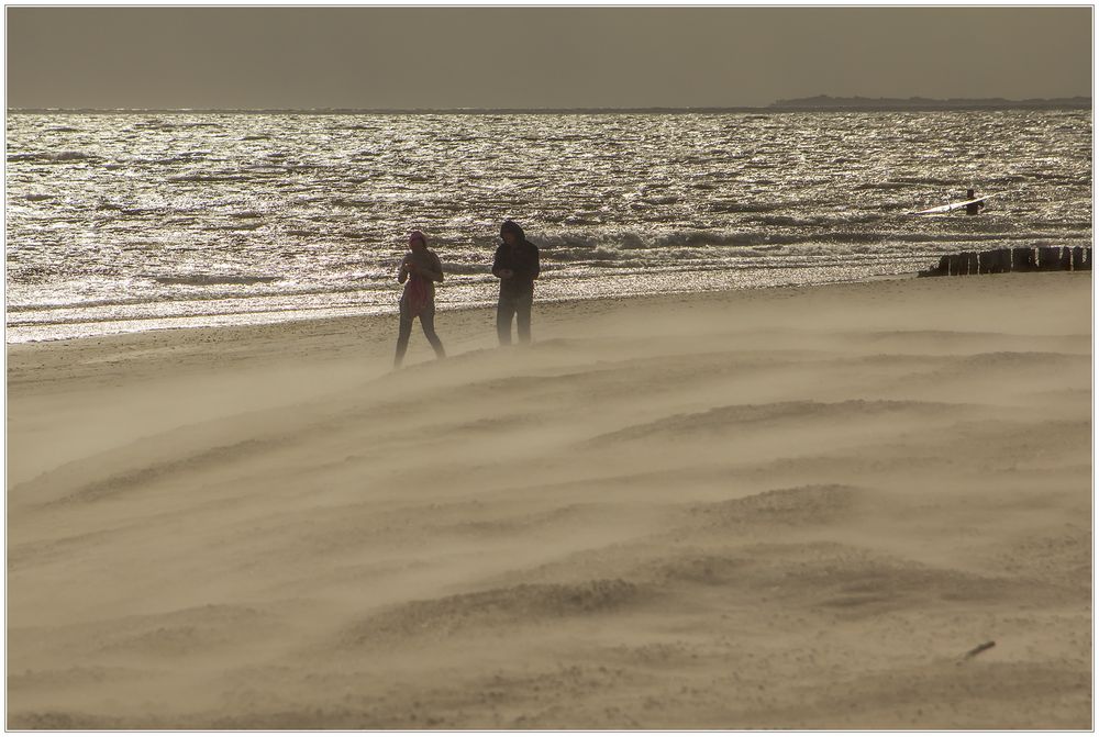 Sandsturm an der Nordsee...!  (2. der Sandsturm-Serie)