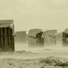 Sandsturm an der Nordsee