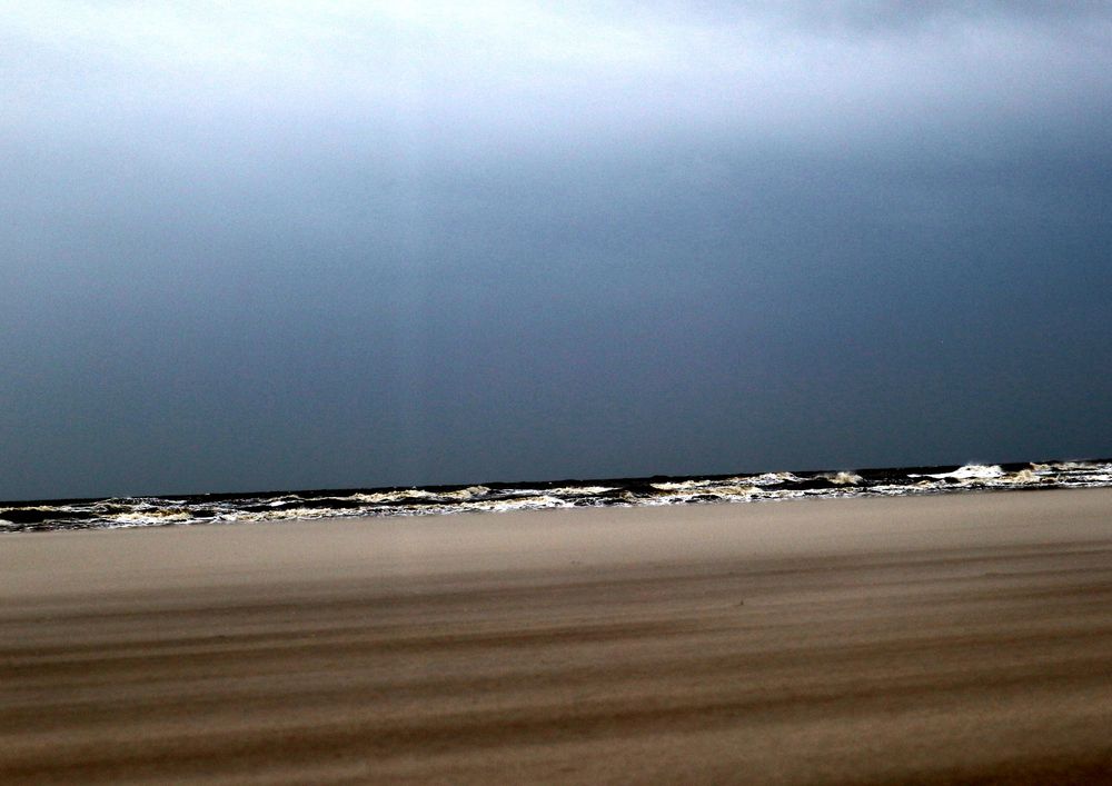 Sandsturm an der Nordsee