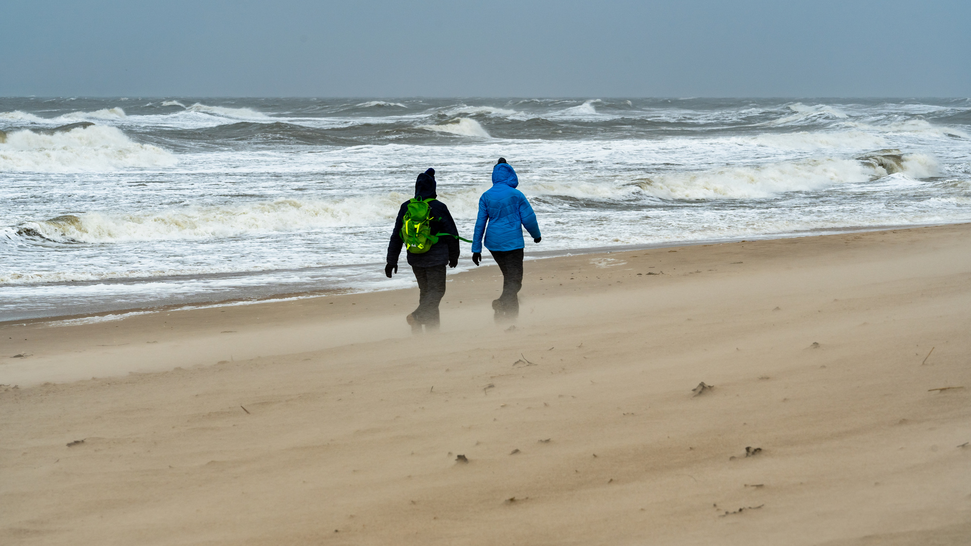 Sandsturm an der Nordsee