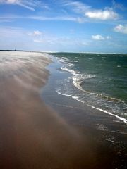 Sandsturm an der Nordsee