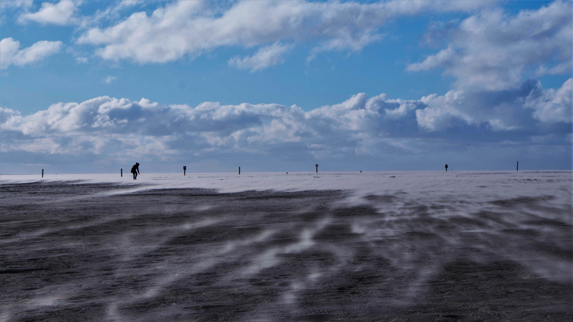 Sandsturm auf Borkum