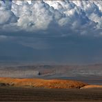 Sandsturm im Abendlicht/ Atacama Chile