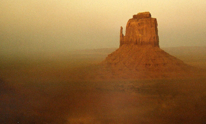 Sandsturm im Monument Valley